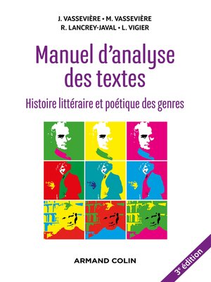 cover image of Manuel d'analyse des textes--3e éd.